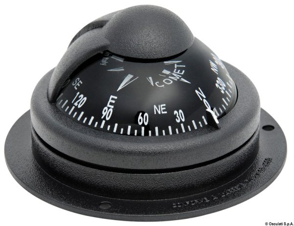Bussola Riviera Comet 1 da 2" nera - 25.006.02